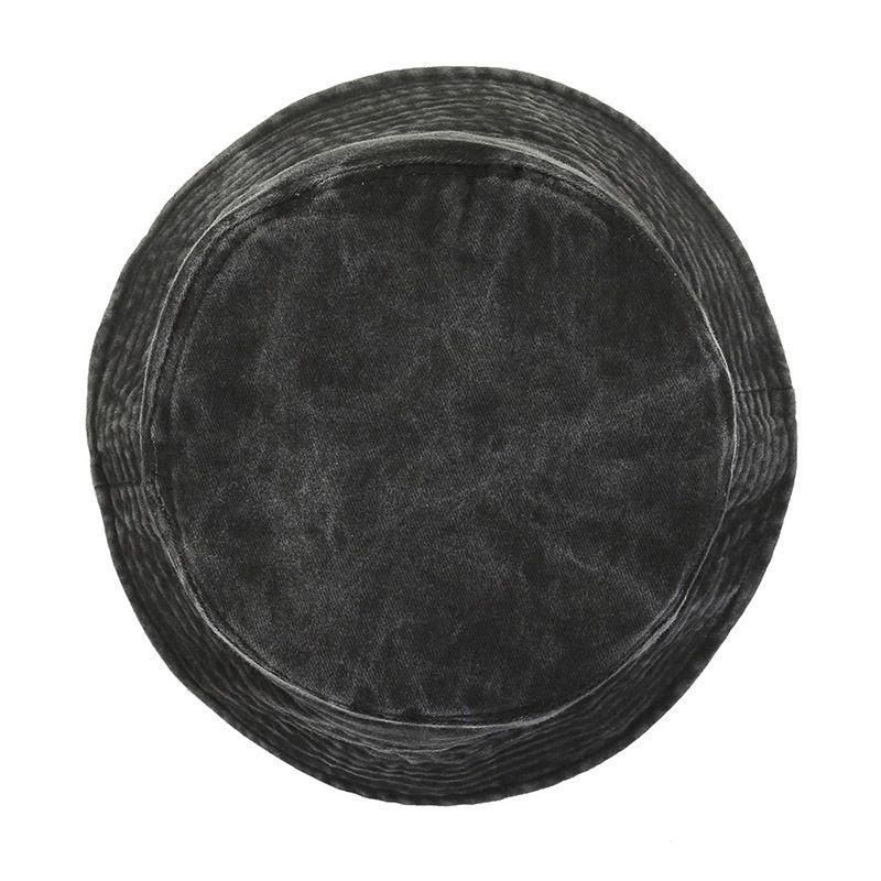 Chapéu de balde retrô lavado popular, simples, moderno, masculino e feminino, versátil, dobrável, jeans, chapéu de bacia, moda_voghion.com