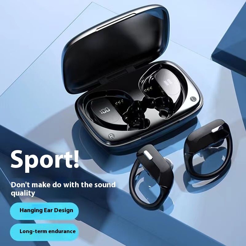Auriculares inalámbricos T17 TWS deportivos colgantes con Bluetooth 5.3, resistentes al agua y con cancelación de ruido._voghion.com