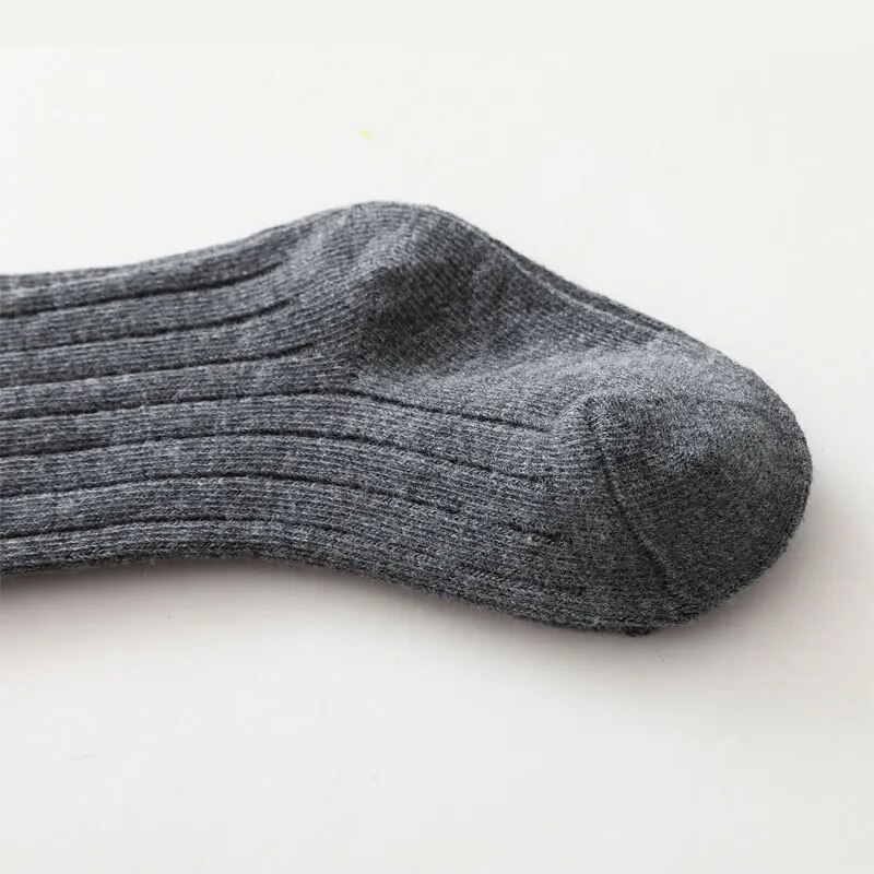 Spanska barn randiga pojkar och flickor bomullsstrumpor Andas Knähöga Baby Lång Skoluniformstrumpor 0-7 år_voghion.com