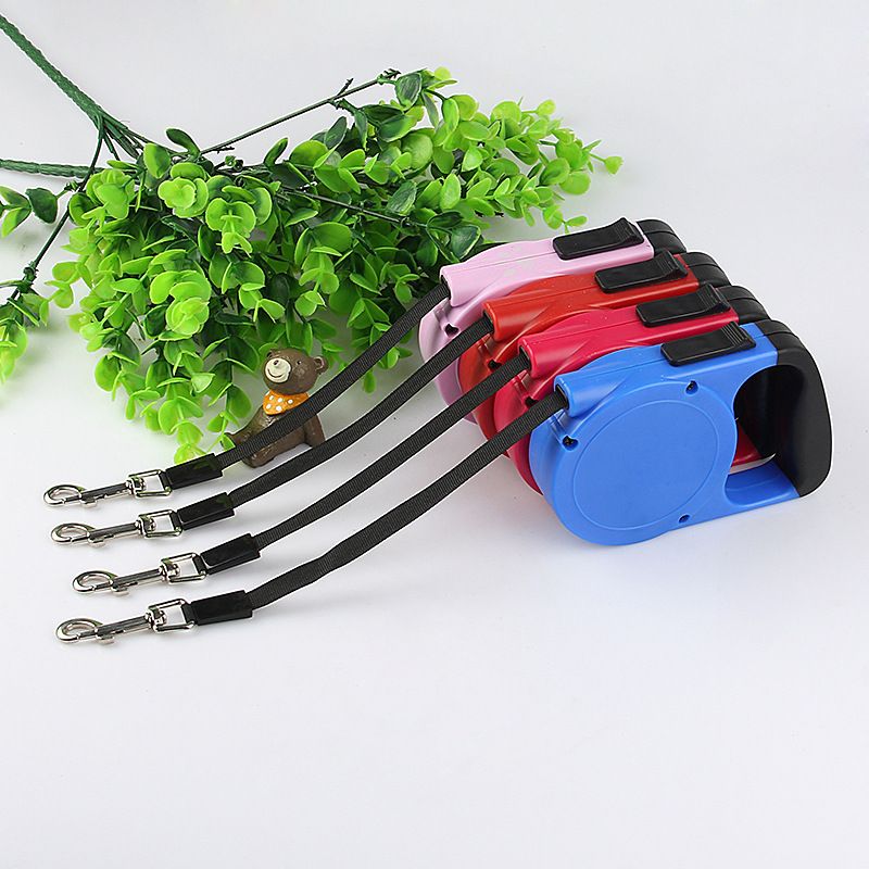 3m Plastic Non-Slip Handle Automatic Retractable Dog Walking Special Leash Multiple Colors Available_voghion.com