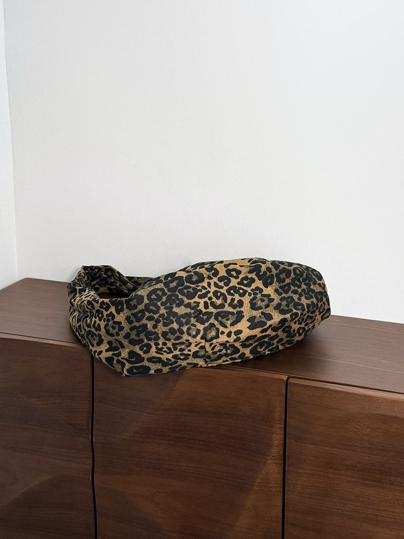 Leopard Print Canvas Women's 2025 New Large Capacity Crossbody Bag Shoulder Bag Shopping Bag_voghion.com