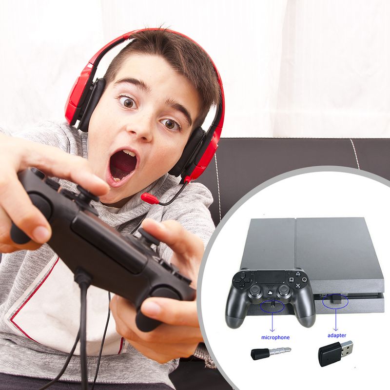 Adaptateur audio sans fil USB compatible Bluetooth 4.0, dongles, récepteur et émetteur pour écouteurs, pour manettes PS4 et PS5_voghion.com