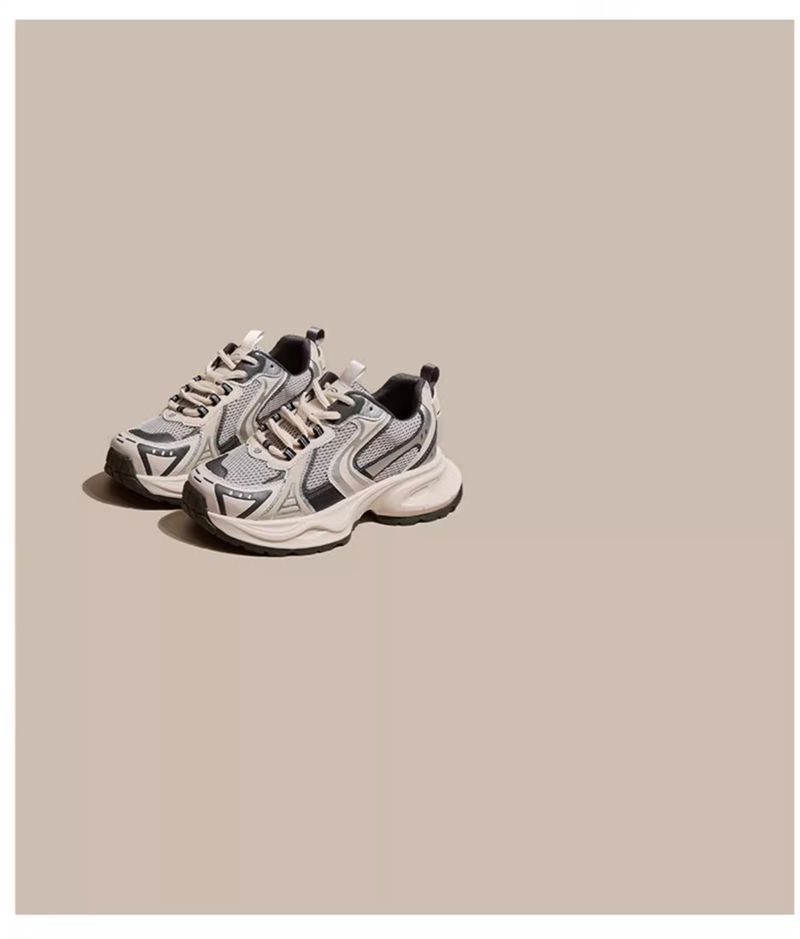 2024 Primavera Cuatro Estaciones Zapatos de papá Muestran Zapatos de papá pequeños Aumento de altura de mujer Fondo grueso Pequeños blancos Deportes Ocio Fresco Forrest Gump_voghion.com