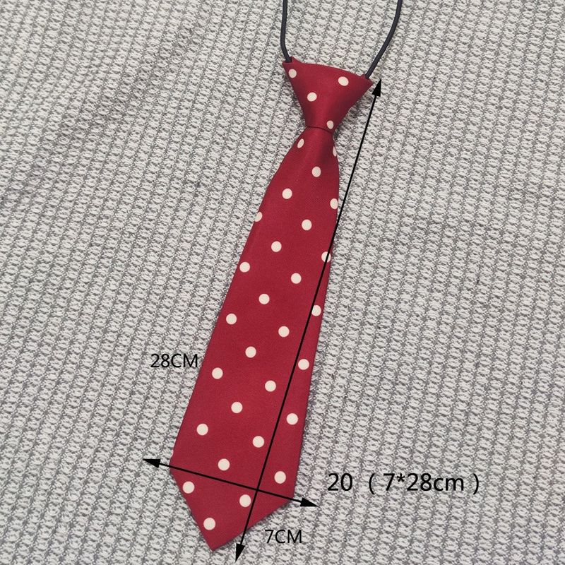 Wine Red No-Knot Tie Collection Striped JK Academy Style Unisex Student Uniform Shirt Photography_voghion.com