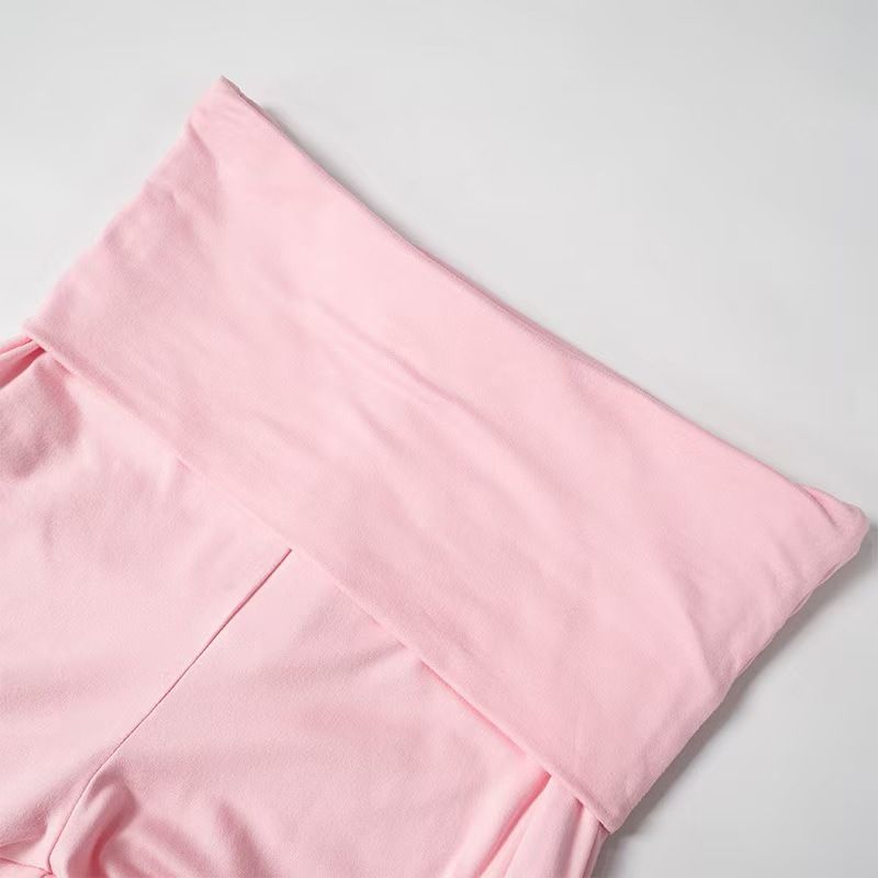AYJ24T001 Ropa de mujer Otoño e Invierno 2023 Nuevo conjunto de dos piezas de pantalones largos de manga de color liso_voghion.com
