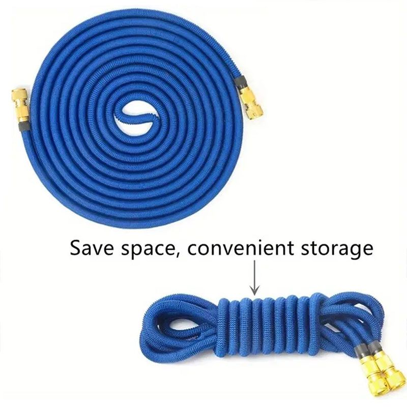 1 Stück robuster Gummischlauch mit europäischem Standardanschluss, geeignet für Gartenarbeit, Autowäsche und Tierbad. Gartenschlauch-Set | Teleskopschlauch_voghion.com