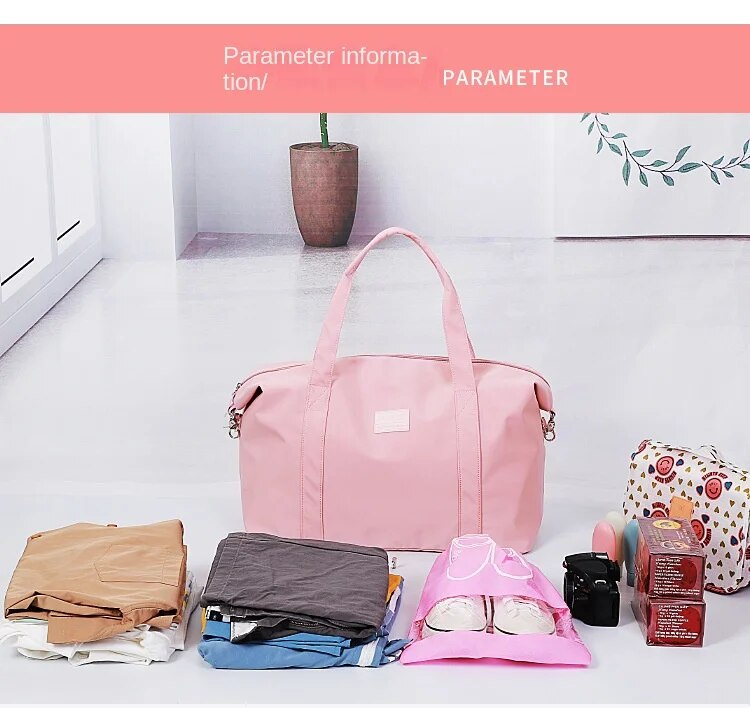 Potovalna športna torba, moška športna telovadna torba Travel Essentials, bolnišnična torba za porod in porod, nočna torba, torba za prtljago z rokavom za voziček_voghion.com