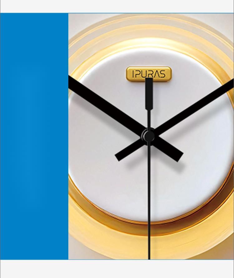 Yipula 7268 Silent Fashion Creative Bedroom Living Room Sweep Second Simple Light Luxury Wall Quartz Clock_voghion.com