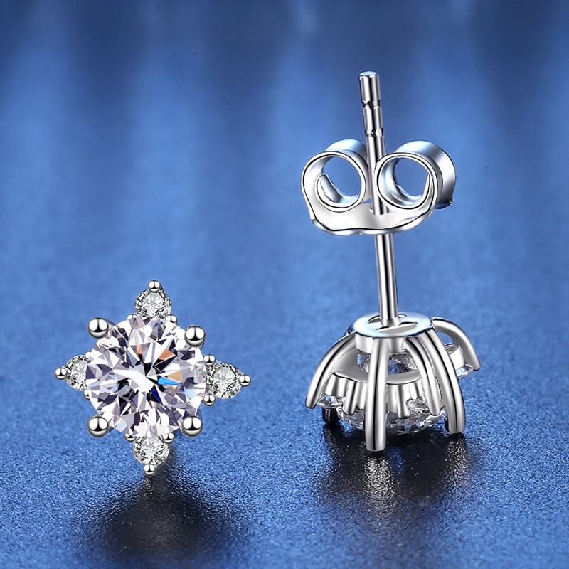 Tancise Moissanite Orecchini in argento Orecchini pendenti per donne Regali per feste di matrimonio_voghion.com