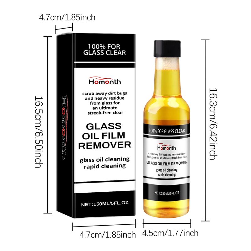 Homonth Glass Oil Film Remover, Clear Vision Without Trace Use Easy To Remove Stubborn Oil Film Cleaner_voghion.com