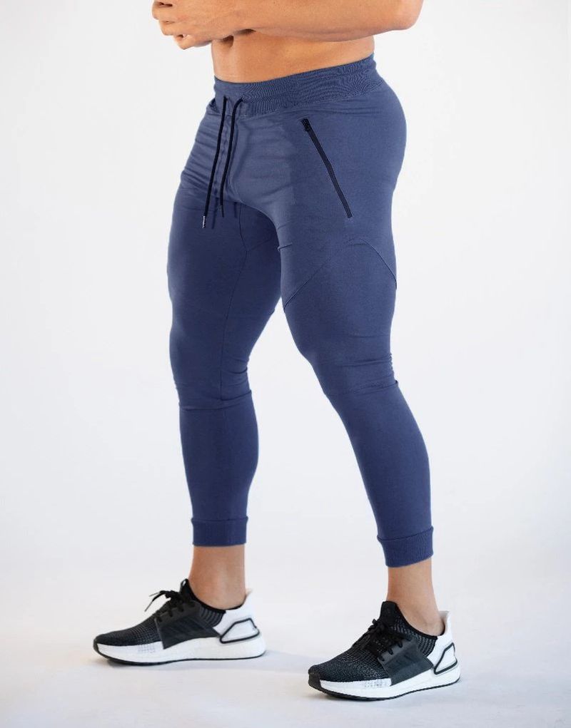 Men's Compression Training Pants - Slim Fit Gym & Running Tights (Moisture-Wicking 4-Way Stretch Muscle Support Breathable 7/8 Length)_voghion.com