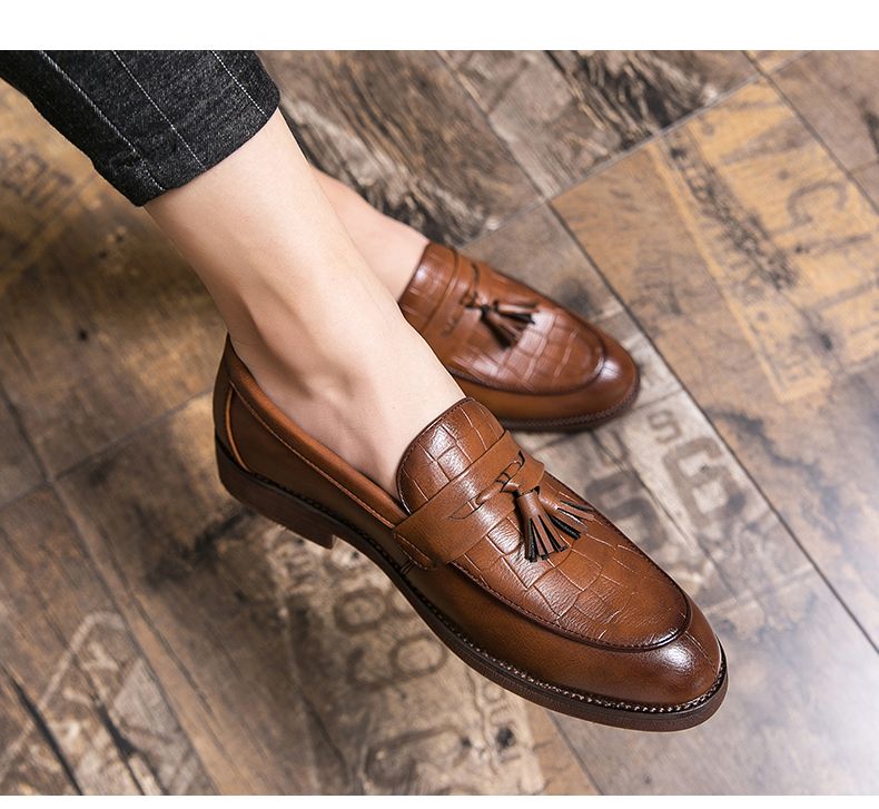 2022 Leren Casual Heren Loafers Band Slip On Mannelijke Dress Schoenen Vrijetijds Stijl Grote Maat 38-47 Goede Slijtvaste Zool_voghion.com
