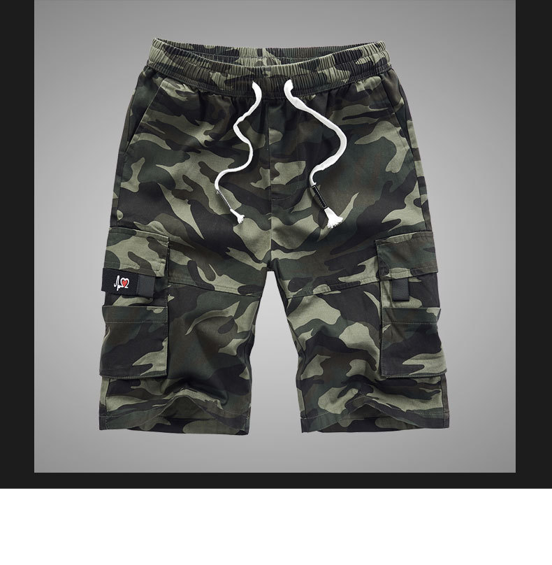 Vêtements pour hommes short cargo d'été pour hommes ample grande taille pantalon quart en coton pour hommes pantalons décontractés multi-poches_voghion.com