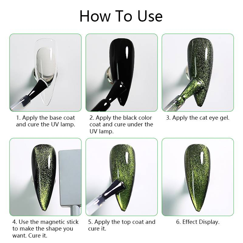 Arte Clavo 10ml Nail Art Red Series Crystal Ochi de pisica Gel magnetic Lac de unghii Laser Magnet Soak Off UV LED Lac semipermanent_voghion.com