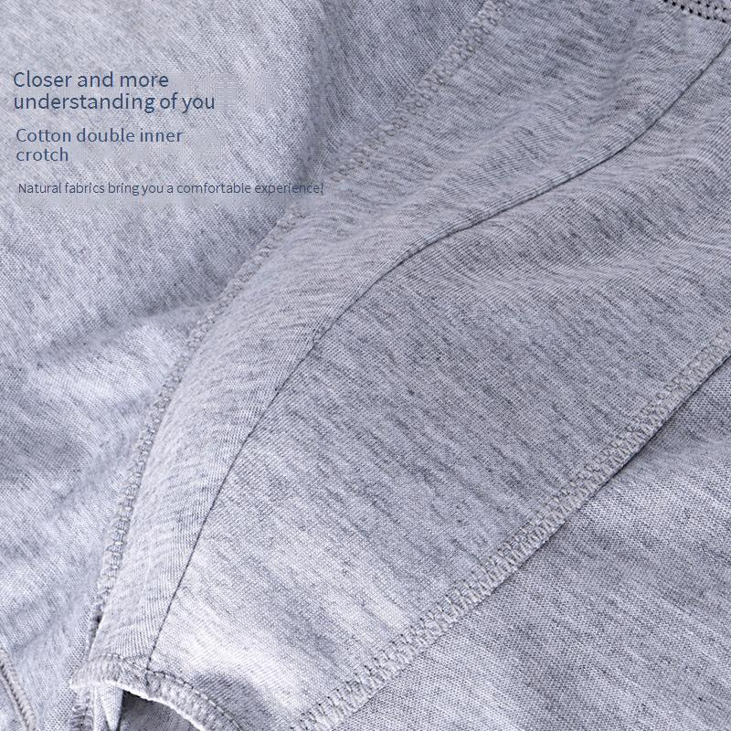 Sous-vêtements pour hommes, couleur unie, ceinture Minggen, coton élastique, sous-vêtements pour hommes, respirants, absorbants de la transpiration, pantalons rafraîchissants_voghion.com