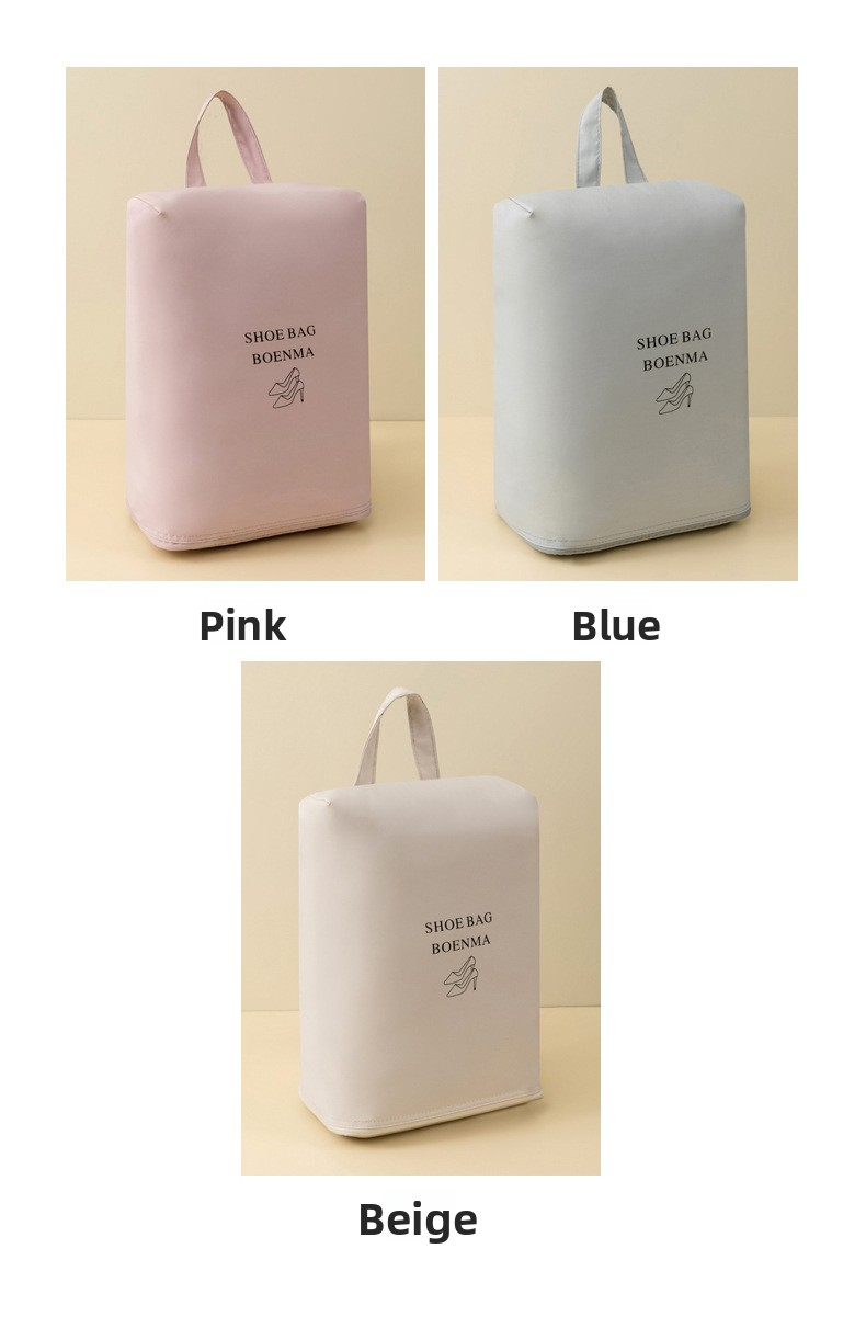 Travel Shoe Storage Bag - Large Capacity Dustproof & Water-Resistant Shoe Organizer With Handle (Anti-Mildew Portable For Suitcase Foldable Design)_voghion.com