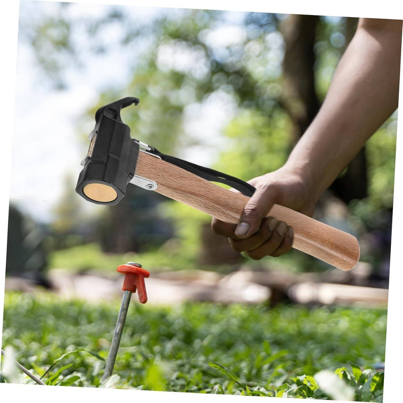 Outdoor Camping Hammer Tent Stake Puller Multi-function Nail Mallet Non-slip Head For Tent Setup And Deck Repair_voghion.com
