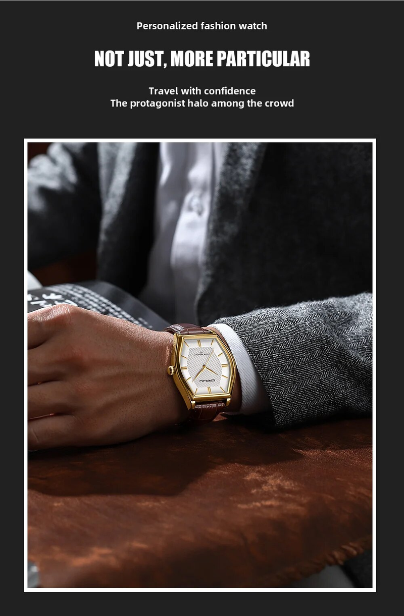 Quarzo ultra sottile per polso sportivo impermeabile da uomo in acciaio a maglia sottile casual_voghion.com