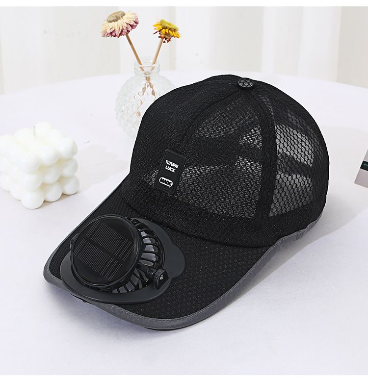 Cappello estivo con parasole e ventola di ricarica solare, traspirante e di nuova generazione, per uomini e donne, prezzo unico_voghion.com