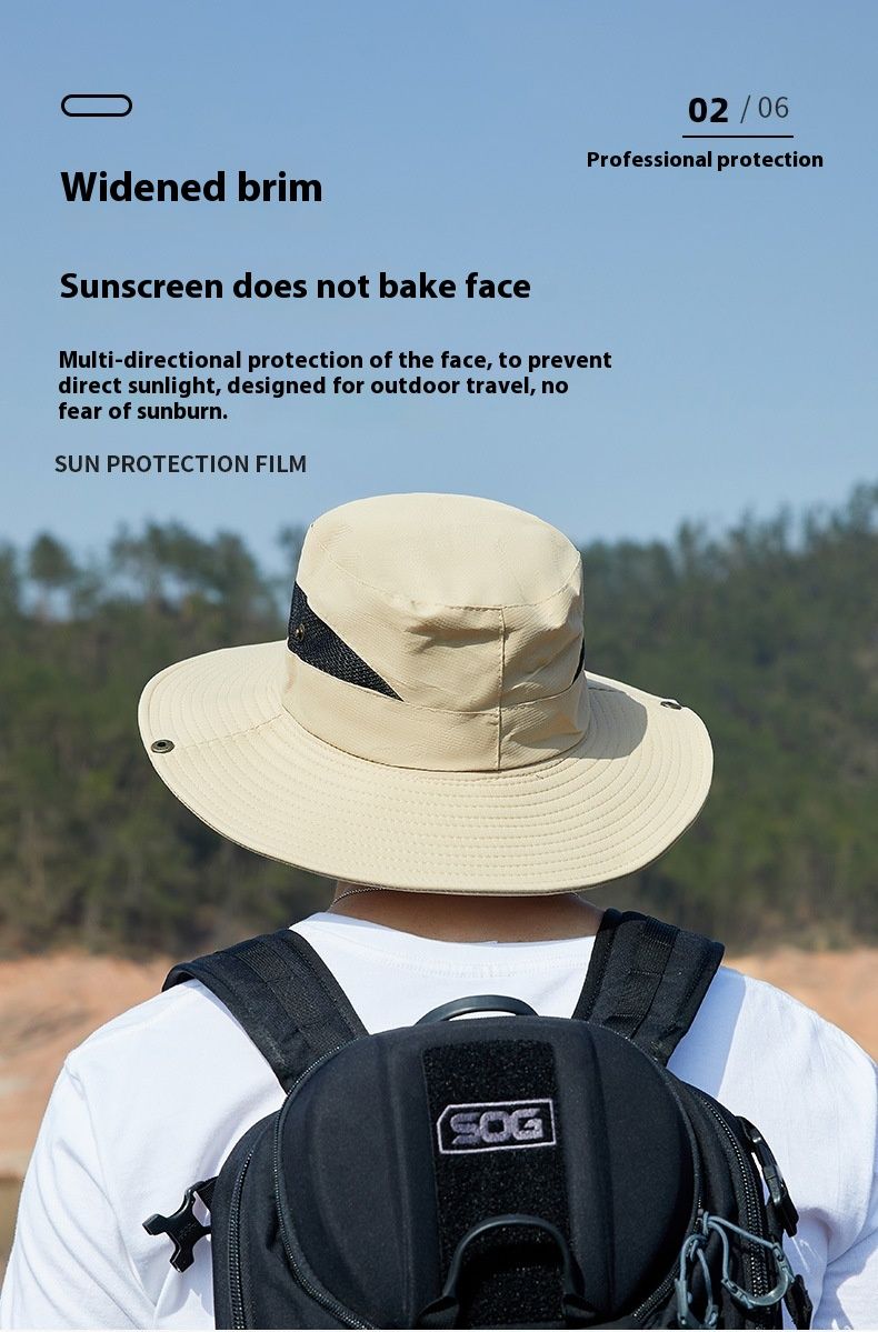 Outdoorhoed zomer dun gedeelte van anti-ultraviolette stralen zonnescherm sneldrogende zonnebrandcrème ademende bergbeklimhoed_voghion.com