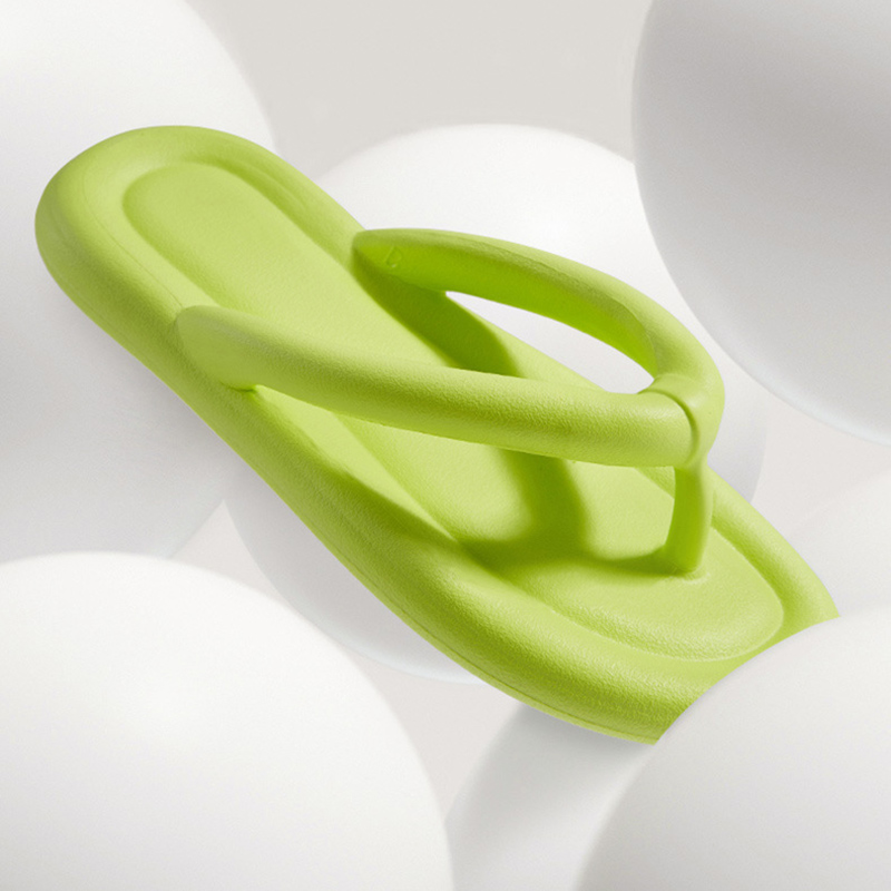 New 2023 Summer Eva Pool Flip Flops Woman Clip Toe Soft Bottom Pillow Slippers for Women Platform Non-Slip Beach Slides Sandals_voghion.com