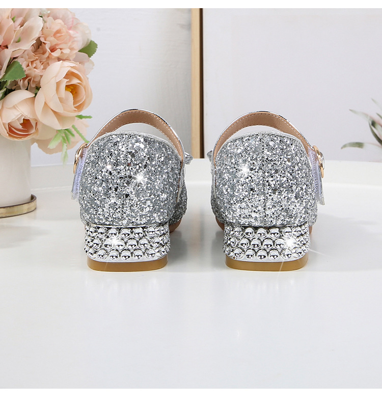 scarpe singole di perle per bambini scarpe lampeggianti fiocco fiocco primavera autunno ragazza tacco alto scarpe principessa_voghion.com
