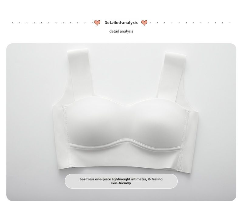 Summer Thin Anti-slip Tube-type Chest Wrapping Underwear Women's Big Chest Small Chest Gathering Strapless No-Mark Bra_voghion.com