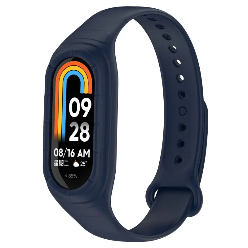ΓΙΑ το mi band 8 λουράκι miband8 miband 8 αξεσουάρ σιλικόνης βραχιόλι + κάλυμμα θήκης ζώνης καρπού correa για το Xiaomi mi band 8 smart watch_voghion.com