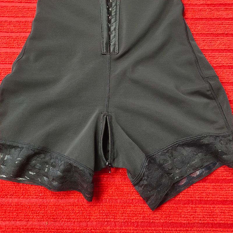 Pantalon amincissant une pièce à trois boutons pour femme, taille haute, fermeture éclair à l'entrejambe, style européen et américain, grande taille_voghion.com