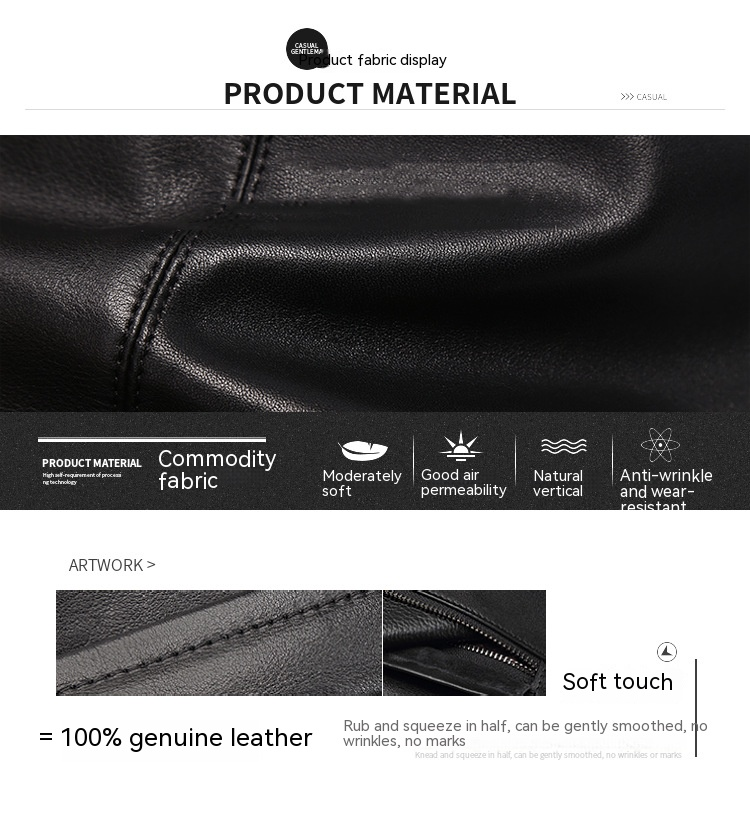 Il primo strato di borsa da petto da uomo in pelle di vacchetta, borsa a tracolla alla moda coreana, borsa a tracolla, borsa da lavoro alla moda, borsa casual per studenti_voghion.com