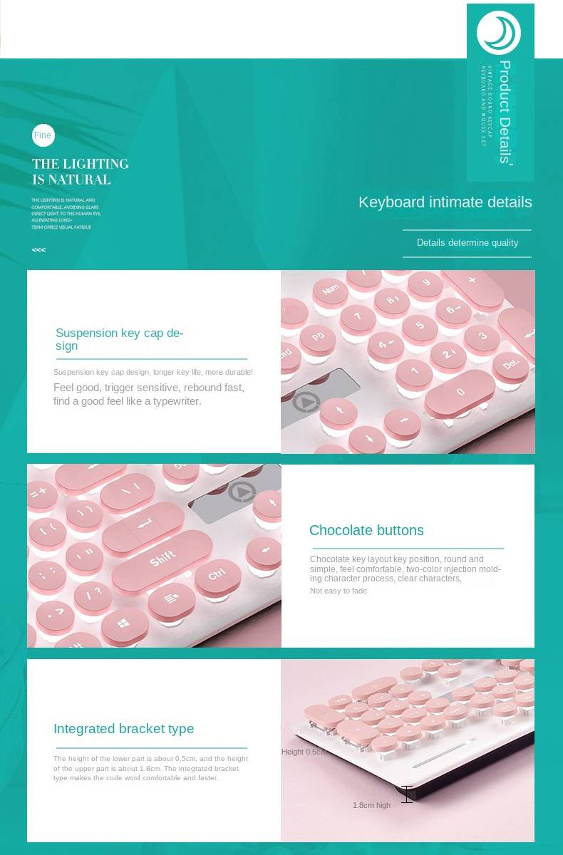 Silber Skulptur V8 Punk Mechanisches Gefühl Tastatur Und Maus Set Leuchtendes Spiel Computer Zubehör_voghion.com