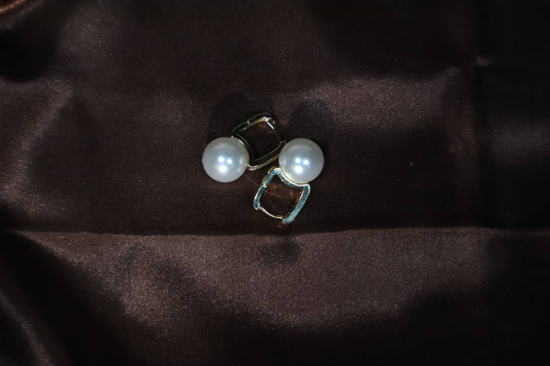 Niche Design Vintage Perla Zircone Superficie Liscia Orecchini a Cerchio per Donne alla Moda Gioielli Pregiati Accessori Minimalisti per Regalo Festa di Nozze_voghion.com