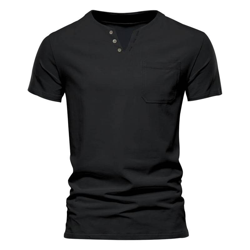Heißer Sommer Neue männer Casual T-shirt V-ausschnitt Mode Schlanke männer Kurzarm Top_voghion.com