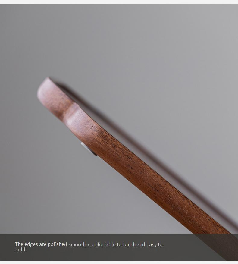 Ensemble de plateaux de service à thé en bois de noyer – Élégant ensemble de style chinois multi-tailles et formes pour la cérémonie du thé, les desserts et les collations_voghion.com