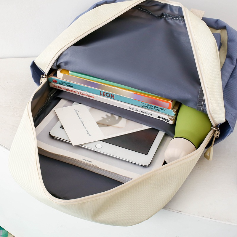 Kids Backpacks High Value Color Matching Middle School Student Backpack Female Ins Small Fresh Campus Girls Portable Backpack_voghion.com