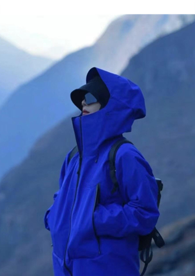 NOKO-Explore Planet Outdoor Fully Laminated Jacket Hard Shell Windproof Waterproof Mountaineering Three-Layer Laminated Ski Suit_voghion.com