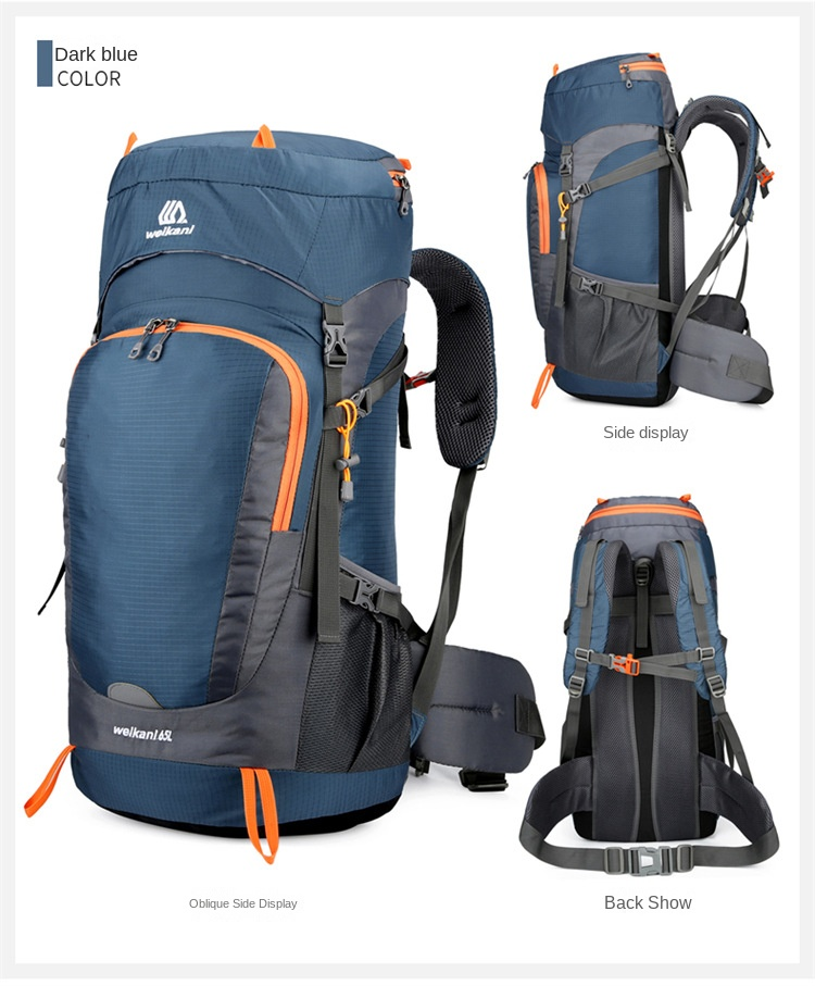 NOKO-bergrugzakken, buitensportrugzakken, nylon wandel- en kampeerrugzakken, 55+10L_voghion.com