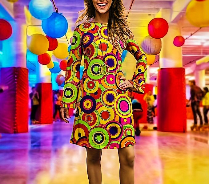 Neu Damen Festliche Vintage Hippie Kleidung Damenkleid mit Kopftuch_voghion.com