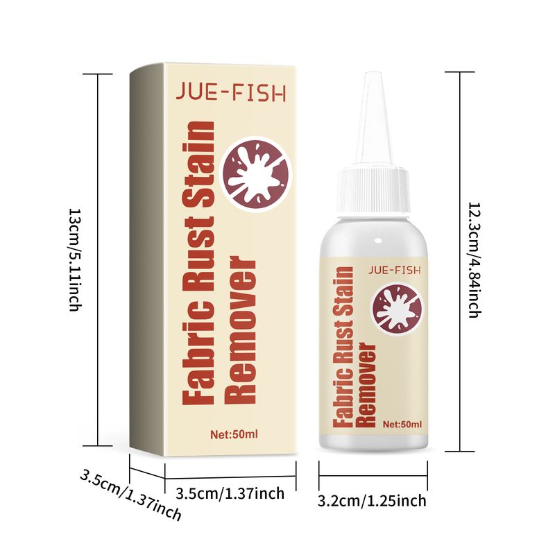 Jue-Fish Fabric Rust Stain Remover, Clothes Decontamination Mild Cleaning Agent For Stubborn Oil Stains And Yellow Mildew Spots_voghion.com