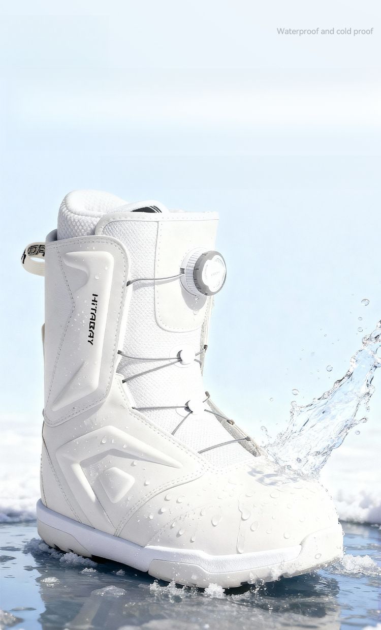 Equipo de invierno para exteriores para hombres y mujeres, fijación rápida para esquís, botas de snowboard, cálidas, gruesas, impermeables._voghion.com