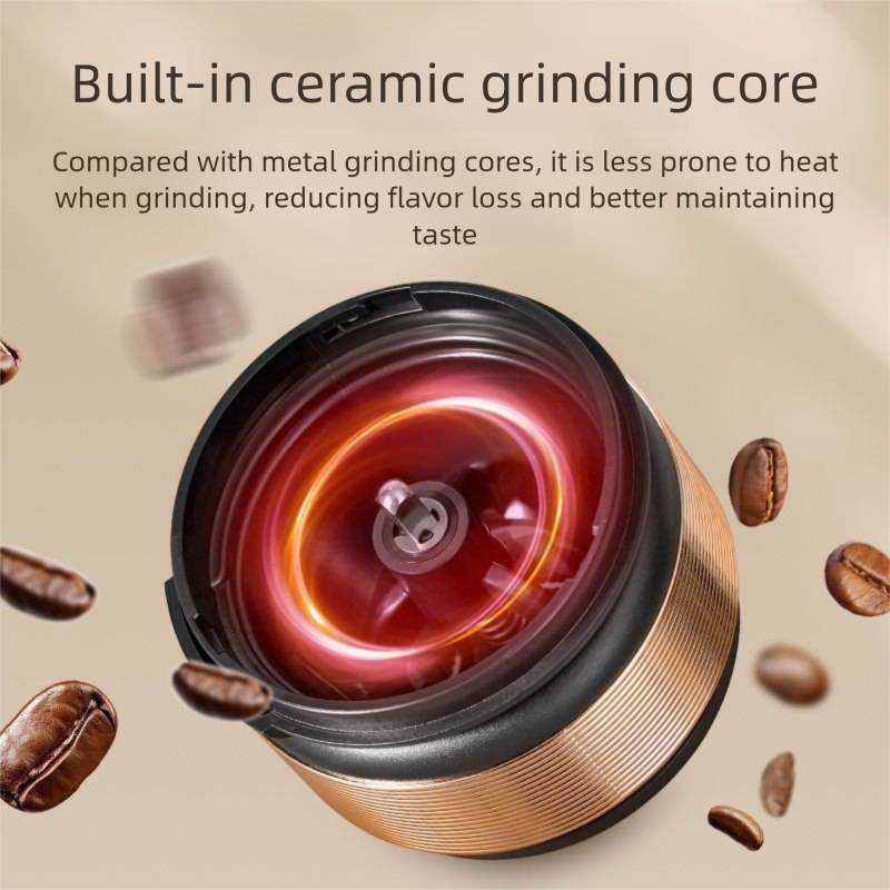 Zhigao Electric Bean Household Fully Automatic Small Portable Coffee Machine Grinder_voghion.com