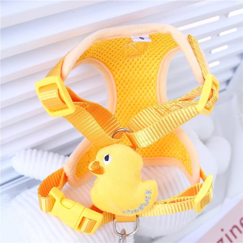Para uso doméstico, coleira anti-fuga para cães e gatos pequenos Teddy Bichon Pet Outdoor Walking Leash_voghion.com