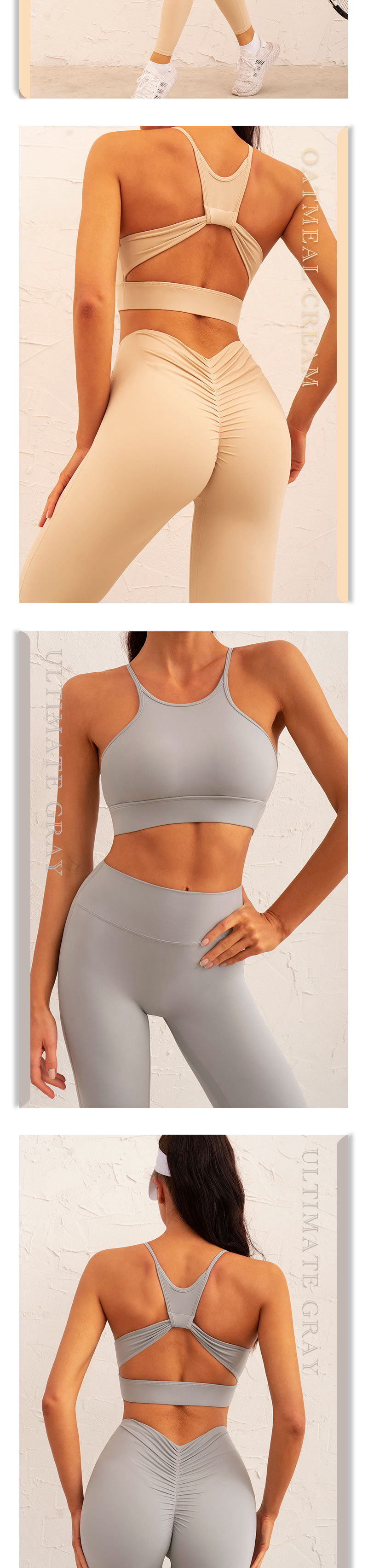 Pantalon de fitness à la mode pour femmes, combinaison de fitness, vêtements d'entraînement de course et de Pilates_voghion.com