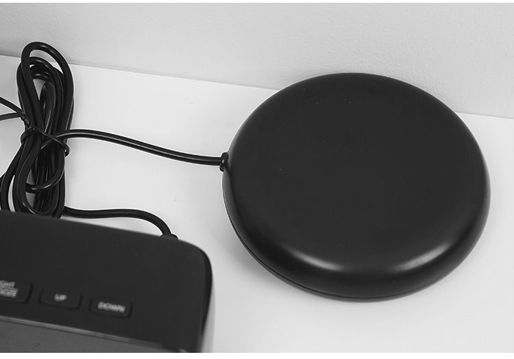 LED Alarm Casual Style Bedside Vibrator Electronic Clock_voghion.com