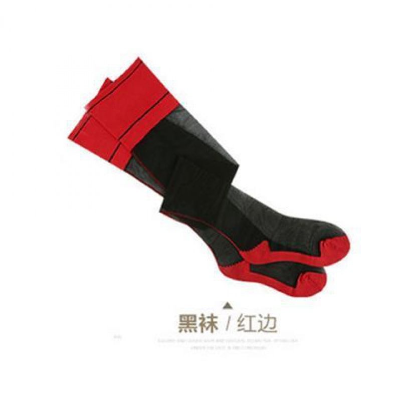 2025d Edge Stockings Lange Tube Sexy Beinsocken mit vertikaler Naht und kubanischem Absatz für Frauen in Grau und Rot_voghion.com