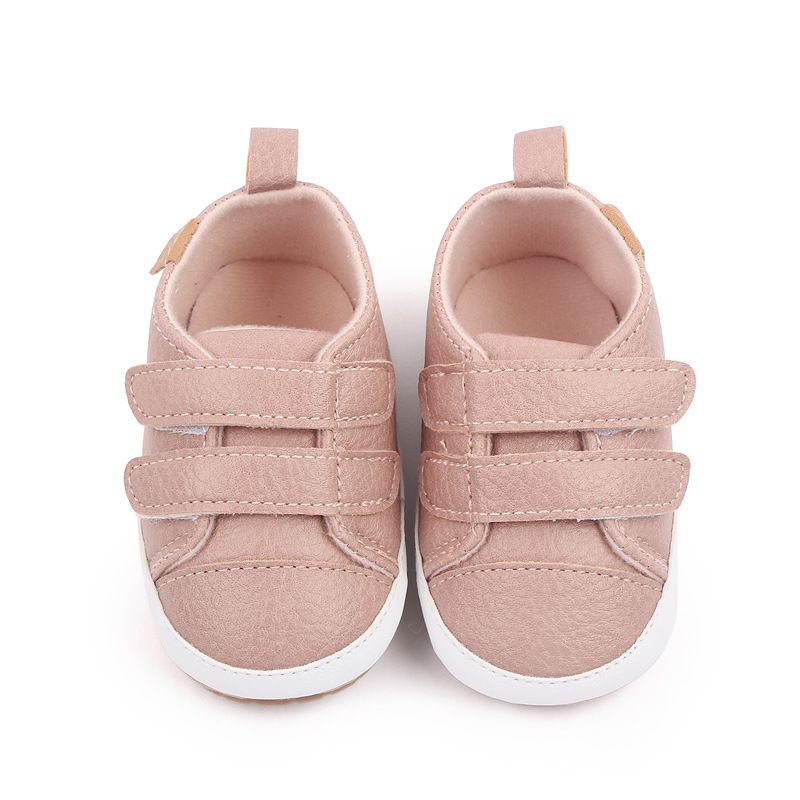 Mère et enfants printemps et automne chaussures bébé 3-6-12 mois bébé double Velcro chaussures enfant en bas âge chaussures bébé M22-13_voghion.com