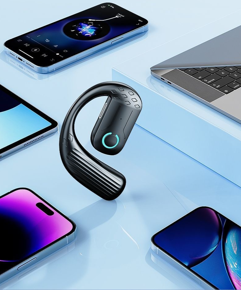 B01 Auricolari Bluetooth 2025 Orecchio sinistro e destro Display digitale rotante Non-in-ear Wireless Over-Ear Huaqiangbei Sports_voghion.com