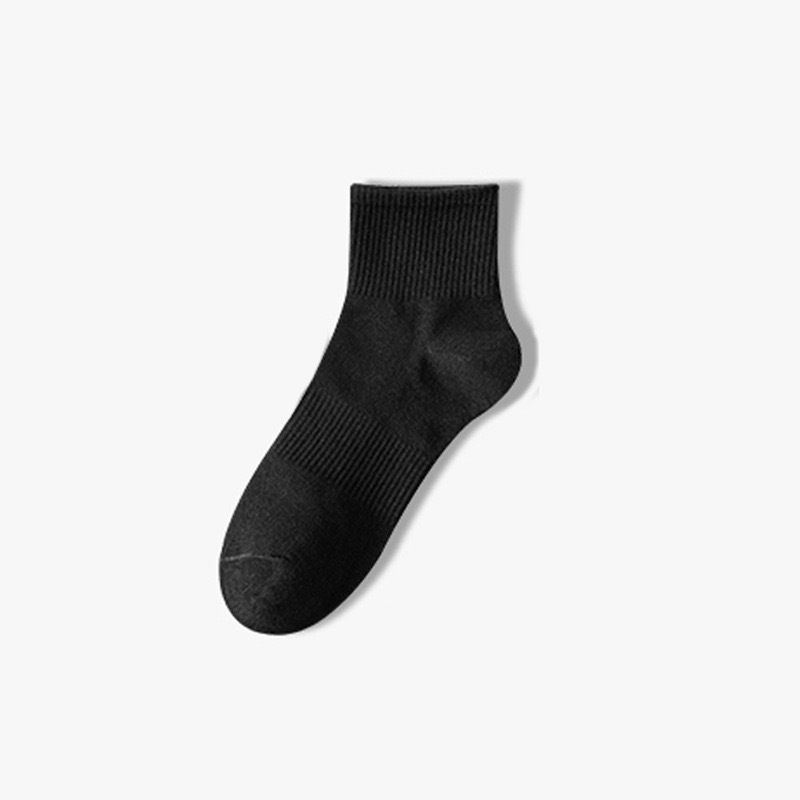 2025e Men's Odor-resistant Sweat-absorbing Spring Sports Mid-Calf Thin Solid Color Short Summer Women's Boat Socks_voghion.com