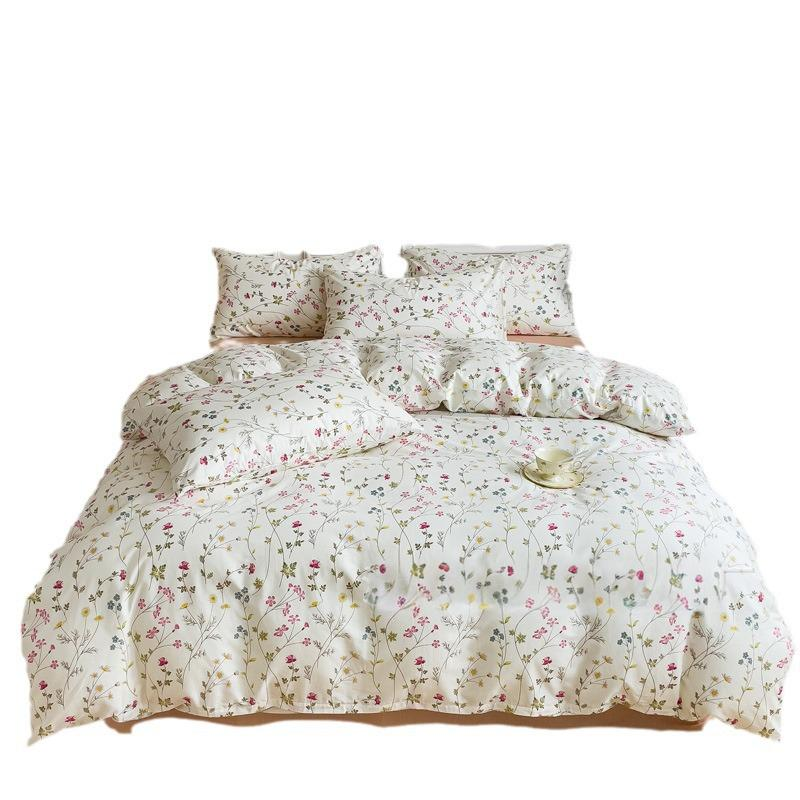 Home Textile Pure Cotton Quilt Cover Three Piece Set Full Size_voghion.com