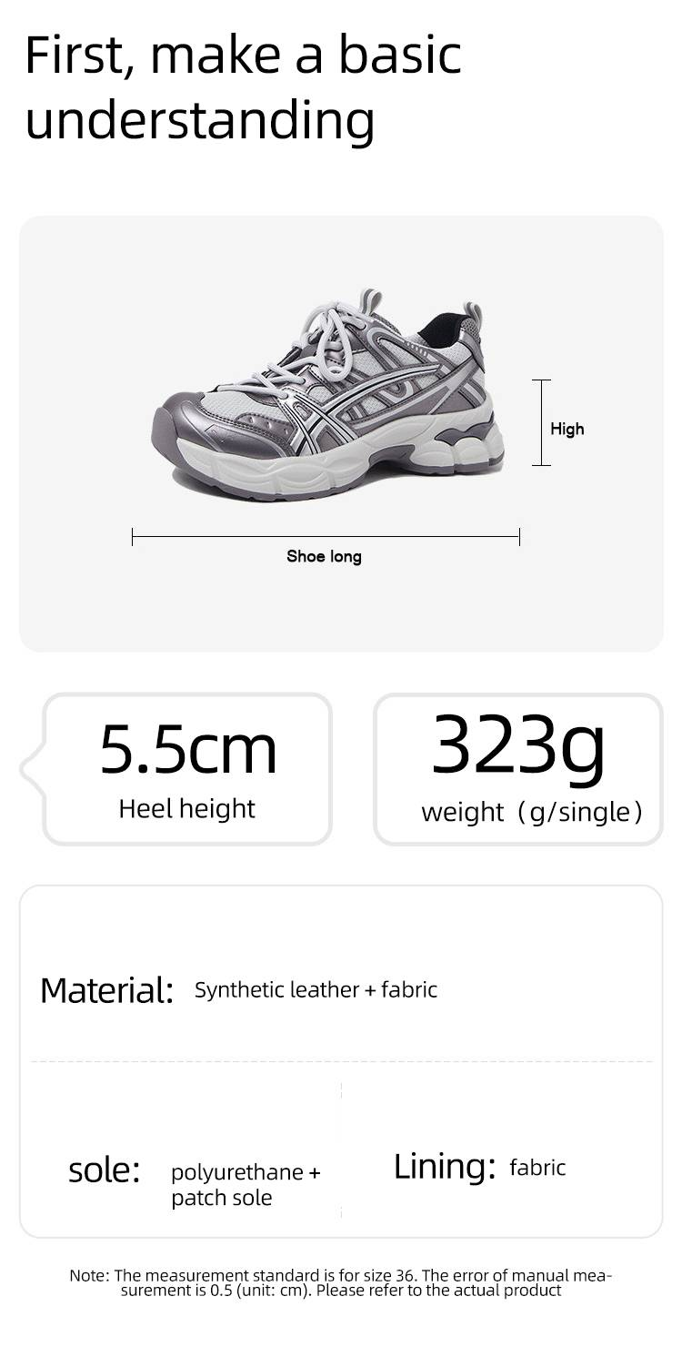 Cameido In The Spring Of 2025, These Are Women's Dad Shoes With Thick Soles For Heightening. They Are All-match Casual Sports Shoes_voghion.com